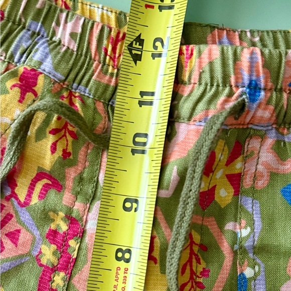 Zara Linen Multicolored High Waisted Shorts Womens Size XS - Picture 10 of 11